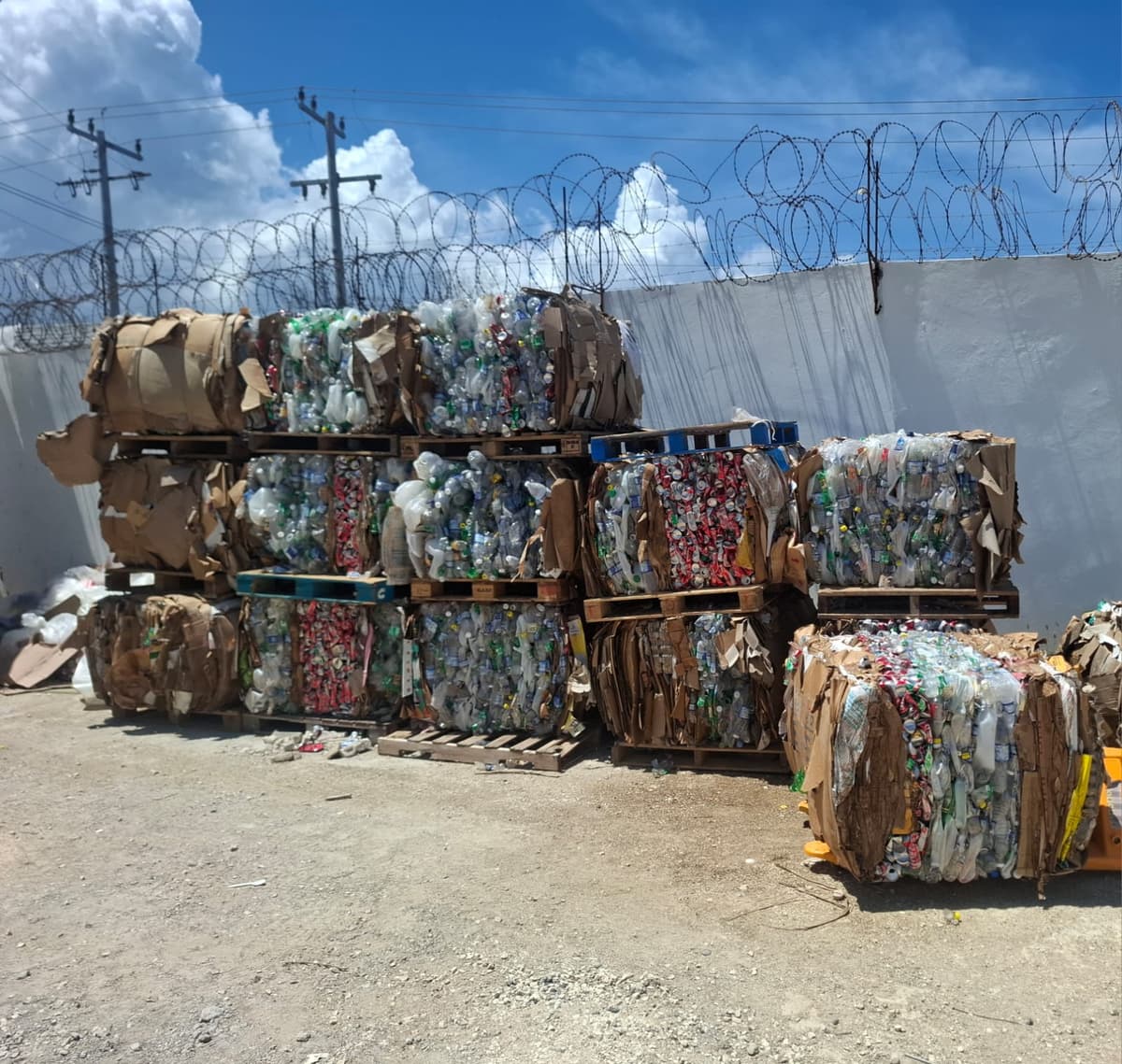 Plastic bottles for recycling